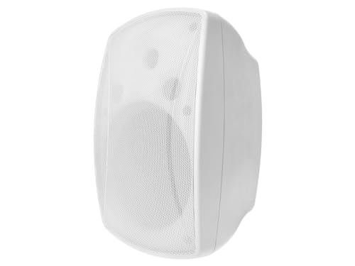 Monoprice WS-7B-82-W 8in. Weatherproof 2-Way 70V Indoor/Outdoor Speaker for Use in Whole Home Audio Systems, Restaurants, Bars, Retail Stores, Patio, Poolside, Garage, White (Each)