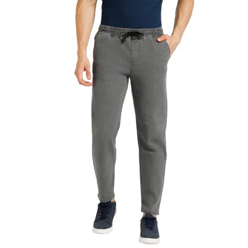 Image of Urbano Fashion Men's Regular Fit Mid Rise Washed Jogger Jeans Stretchable