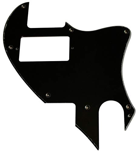 �M�^�[�s�b�N�K�[�h For Telecaster F Hole Hybrid Convertion PAF Style Guitar Pickguard Scratch Plate (1�v���C�u���b�N)