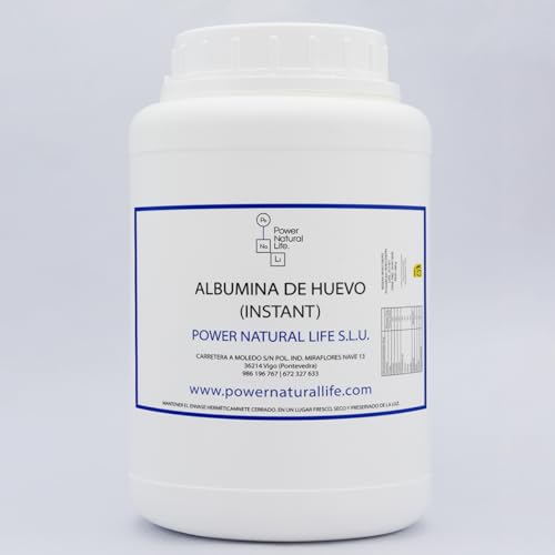 Albúmina de Huevo en Polvo 500 g Power Natural Life | Proteína Pura de Clara de Huevo | Ideal para Repostería