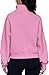 Kenhansion Womens Sweatshirts Half Zip Cropped Pullover Sweatshirt Quarter Zipper Fleece Hoodies Fall Sweater with Thumb Hole (Pink,Large)