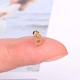 YANGM 1 Uds. Mini Pendientes de Tuerca de Acero Inoxidable Mariposa Serpiente Estrellas cartílago de hélice Tragus Labret lóbulo Oreja Piercing joyería