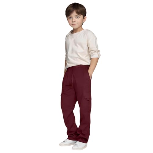 Cargo Sweatpants for Teen Boys Casual Elastic Waist Baggy Sweat Pants Teens Active Workout Joggers with Multi Pockets2