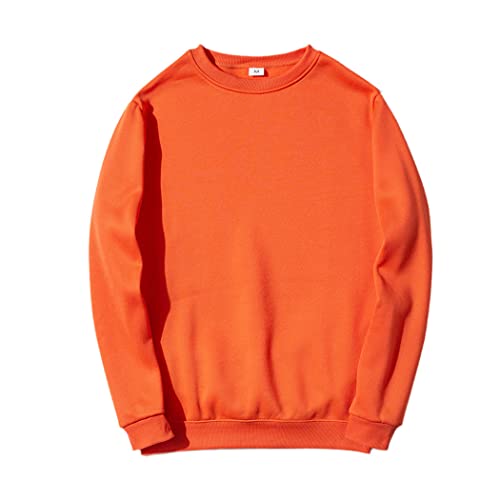 Sweat à capuche en polaire chaud pour homme style hip-hop orange XXL pour l'hiver