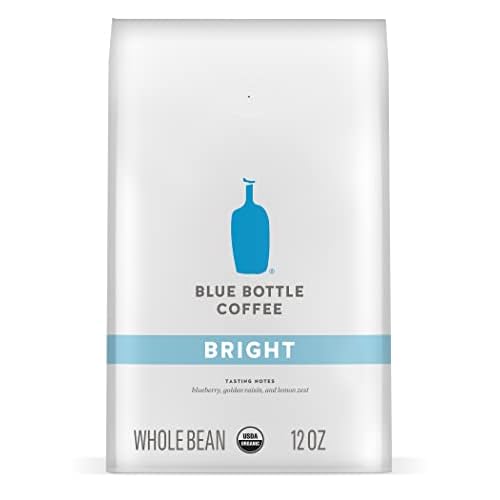 Blue Bottle Whole Bean Organic Coffee, Bright, Light Roast, 12 oz Bag