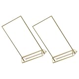 Base sólida: con una robusta estructura triangular, este expositor de menús de mesa funciona como soporte vertical acrílico, porta letreros y soporte para letreros de mostrador