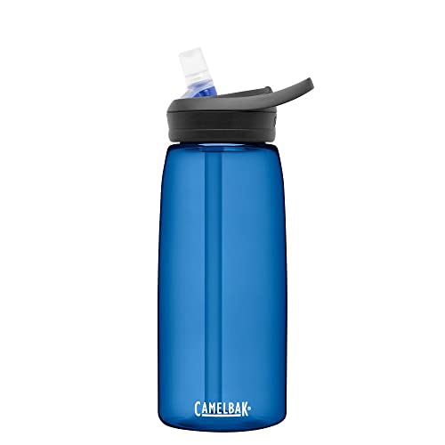 Image of CamelBak Eddy+ Water Bottle with Bite Valve Straw, Leak‑Resistant Easy‑Sip Design for Everyday Hydration, 32oz, Oxford