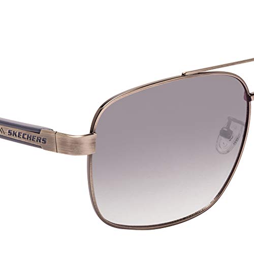 Image of Skechers Men UV Protected Rectangle Sunglasses