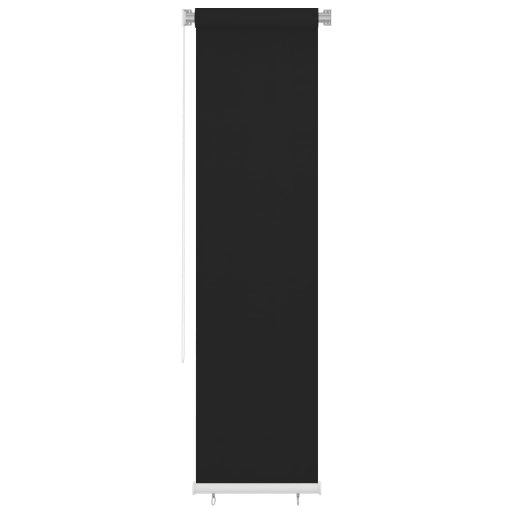 Estor exterior 60 x 230 cm negro HDPE opaco con protección solar UV para ventanas y puertas, ideal como protección visual y protección contra el calor en el dormitorio, salón, oficina