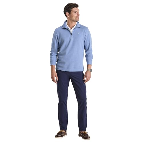 Image of vineyard vines Men's Saltwater Quarter-Zip Pullover Sweater