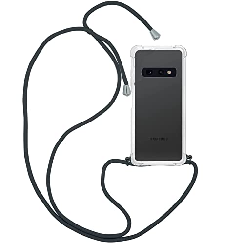 Houson Compatible With Samsung Galaxy S10E Tpu Clear Case, Compatible With S10E Case With Strap Crossbody Adjustable Neck Lanyard Protective Case Phone Cover Designed For S10E Clear #TOP21