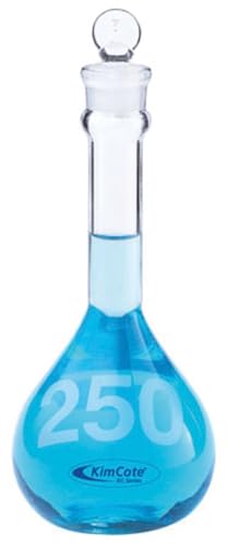 Flacons volumétriques de 2000mL Kimcote goulot large pour laboratoires