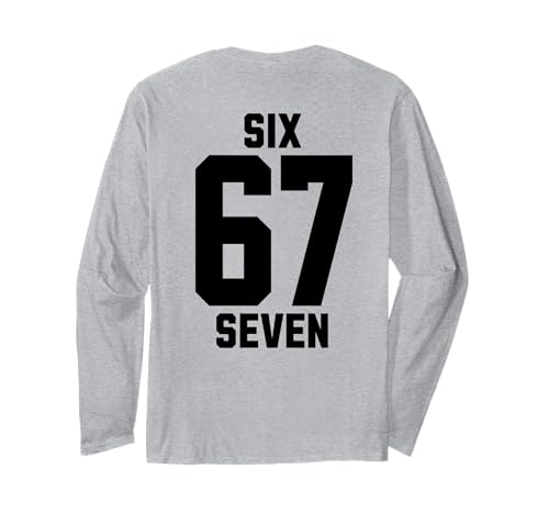 67 Six Seven Sport Design on Back. 6 7 Meme Men Women Kids TVc