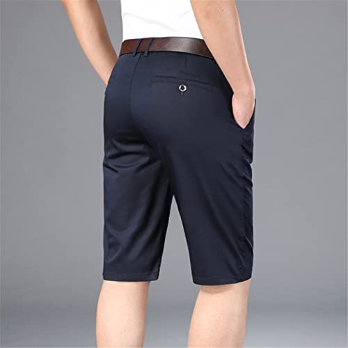 Short de golf classique Haitpant de coupe impeccable gris bleu marine taille 58