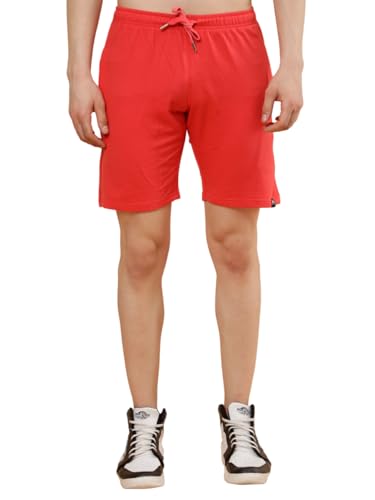Image of POCKMAN Men's Regular Fit Black Cotton Terry Shorts- Perfect for Sports and Casual Wear.