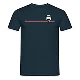 Spreadshirt Citroën Logo Stripes 2CV T Shirt Homme, M, Marine