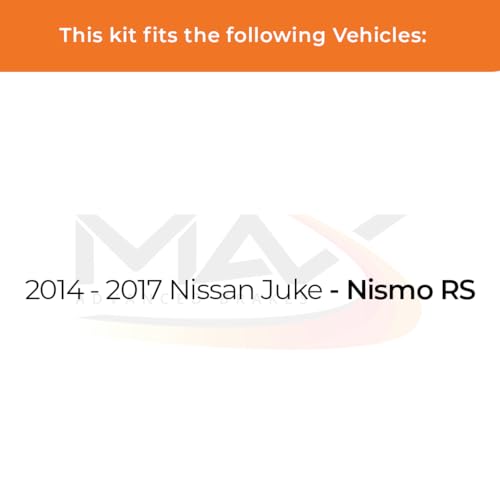 Image of Max Advanced Brakes Front & Rear Brake Kit Compatible With 2014 2015 2016 2017 Nissan Juke Nismo RS Replacement Premium OE Disc Brake Rotors and Ceramic Brake Pads