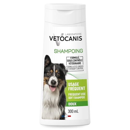 Vetocanis - Shampooing Dermoprotecteur pour Chien Usage Fréquent - Extrait d’Aloe Vera Hydratant - 0 pourcent Silicone 0 pourcent Parabène - Made in France...
