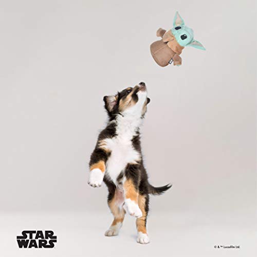 Star Wars Mandalorian The Child Plush Figure Dog Toy | 6 Inch Small Dog Toy From The Mandalorian - Soft And Plush Dog Toys, Safe Fabric Squeaky Dog Toy For All Dogs #TOP5