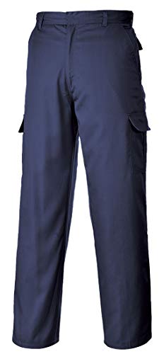 Pantalon combat noir Portwest C701 vêtement de travail regular leg