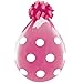 Big Polka Dots Qualatex 18" Clear Balloons x 5 - Stuffing or Air Fill