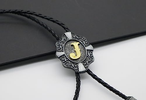 Kecol Mens Initial Letter Bolo Tie Western Cowboy Aalphabet A To Z Necktie For Men Women #TOP5