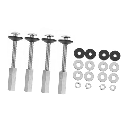 jojofuny 4個 トイレタンクボルト 耐久性ネジ ゴムワッシャー付き 水漏れ防止密封リング トイレ水洗タンク固定用部品