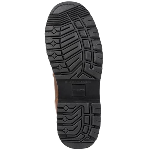 Mens 6" Heavy Duty Steel Toe Work Boots for Men, Comfortable, Goodyear Welt, Crazy Horse Leather, Oil/Slip Resistant, Construction Boots, 847044