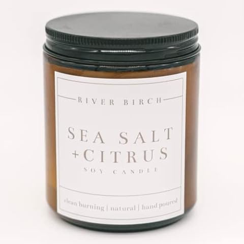 River Birch Sea Salt & Citrus Candle Cover