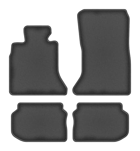 Tapis de sol BMW 5 F10 graphite antidérapant et imperméable en polyamide haut de gamme