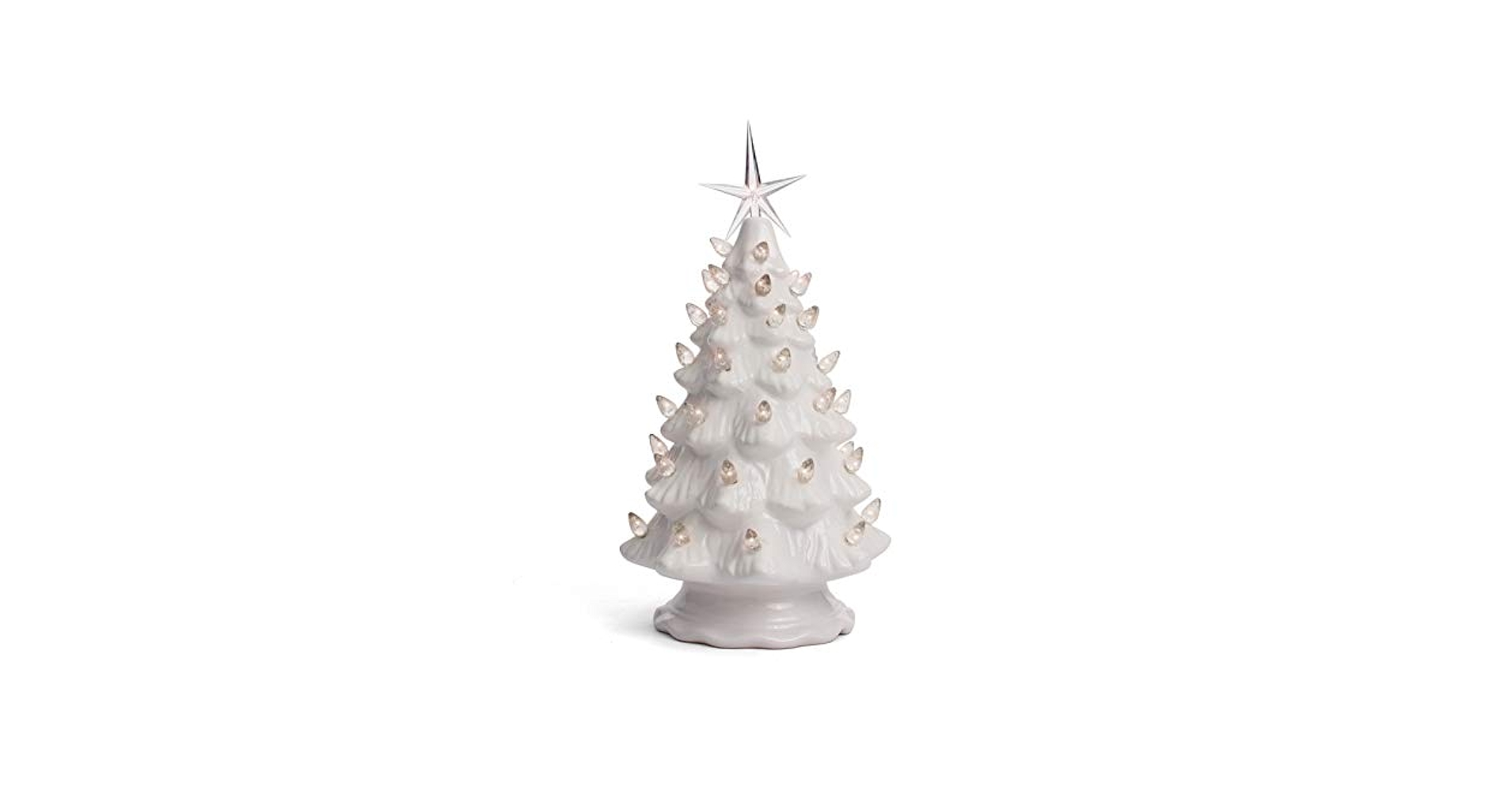 【中古】 White Christmas 14 in. Nostalgic Ceramic Tree - White – Mr. Christmas