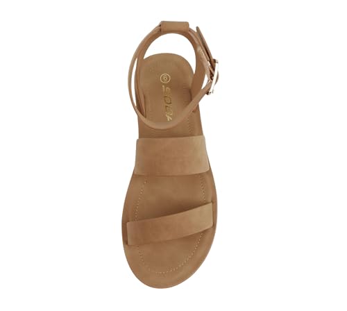 Image of Soda Glory ~ Women Open Toe Multi-Strap Flatform Sandals