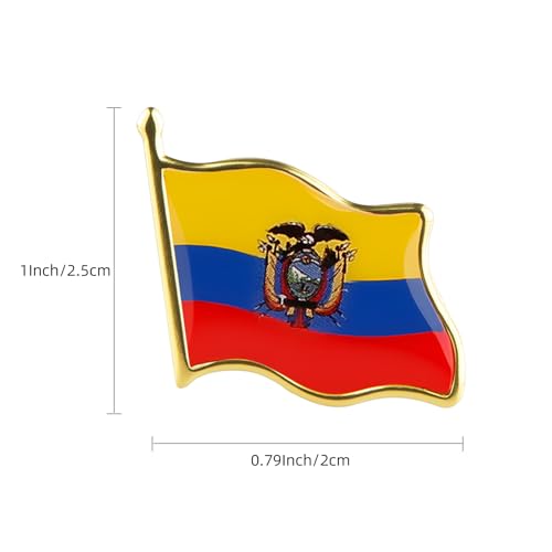 Image of Country Flag Brooch Metal Alloy Souvenir Pin Shirt Hat Backpack Jewelry Accessories Decoration Party Christmas Gift Badge International Travel Pin