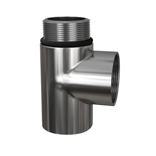 Radiator Dual Fuel Towel Rail Electric Heating Element Conversion Radiator T-Piece - Chrome