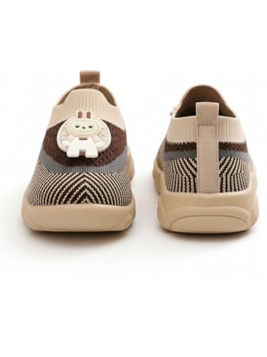 Image of HOOH Baby Unisex Walking Shoes with Musical Sound and Spinner, Knitted Upper, Slip Resistant, Mid Top Sneaker, Water Resistant, 0-24 Months