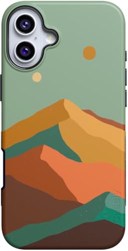 Casely iPhone 16 Plus Case | Endless Peaks | Colorblock Mountain | Bold Protective Case Design | Compatible with MagSafe