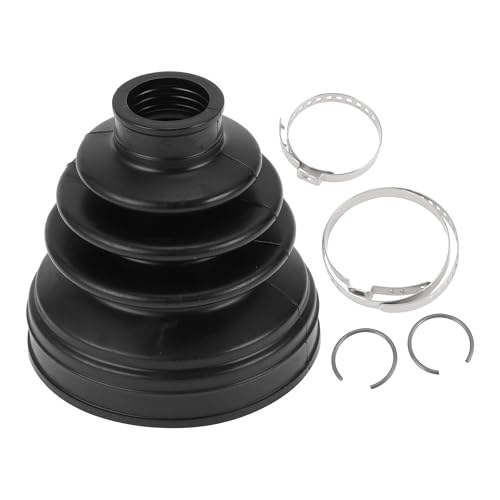 HEROFFIX 1 Set CV Joint Boot Kit for Nissan Maxima 2002 for Nissan Juke 2014-2017 Inner Constant Velocity Joint Boot W/Clamps No.397416N225 Black Rubber