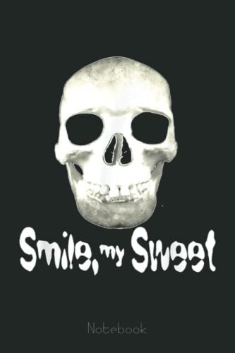 Funny Skull Halloween Quote Notebook: Skull Gothic Themed Journal Gift Under 10 Dollars For Family Friends 6x9 110 Pages Unique Design