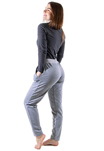 Kit 2 Calça Moletinho (M, Cinza/Chumbo)