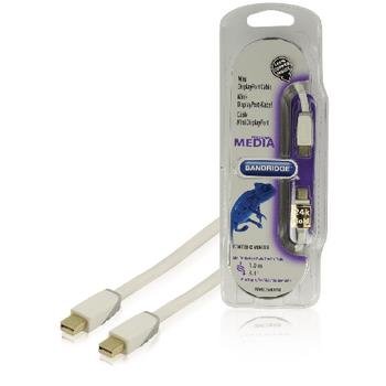 Bandridge, Mini Displayport-Kabel Mini Displayport Stecker - Mini Displayport Stecker 1.00 m Weiss Cover