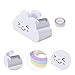 STOBOK Desktop Tape Dispenser, Creative Cloud Tape Dispenser Roll Holder Cutter Washi with Rainbow for Kids School Office Stationery Supplies