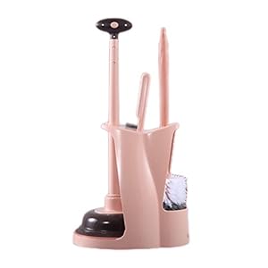 EndyAk badkamerreinigingsset: plunjer- en borstelcombinatie met houder voor het verwijderen van verstoppingen en afvoerontstopper