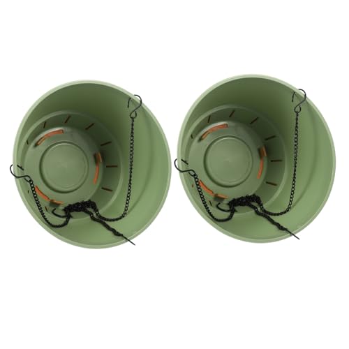 Toyvian 2pièces Pot De Fleurs Suspendu pour Plantes Vertes Balcon Conteneur Multi-usages Pot De Balcon