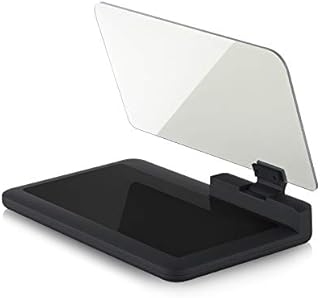 Arestech Car GPS Mobile Head Up Display Holder with HD Image Reflection for HUD, Smartphone, iPhone, Samsung, Car Navigation (Up to 6 Inches)