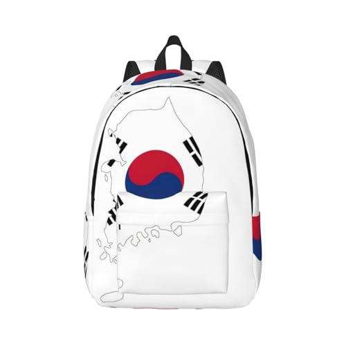 Sac à dos voyage décontracté drapeau Corée grand volume homme femme