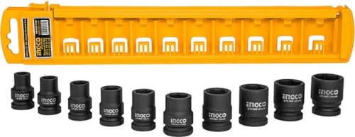 Image of Ingco 10 Pcs 1 /2 inch DR. Impact Socket Set, HKISSD12101