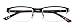 EYECEDAR 5-Pack Reading Glasses for Men Rectangular Metal Half-Frame Spring Hinges with Sun Readers Glasses Mens Readers 2.5