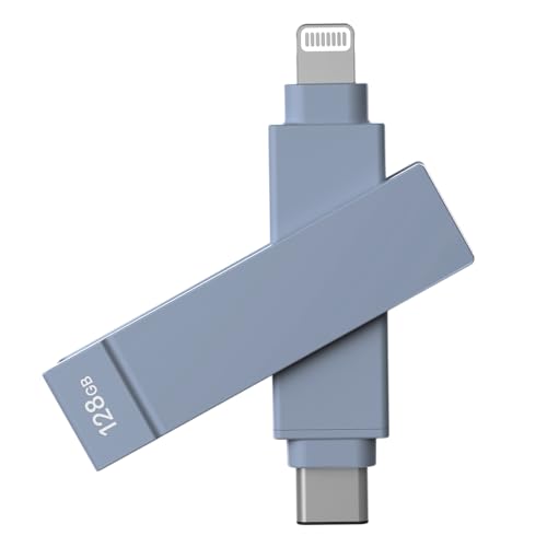 Clé USB type C sauvegarde iPhone 128 Go de stockage Lightning PC Mac