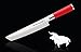 F. Dick Red Spirit Tanto Blade Asian Inspired Kitchen Knife - Ideal For Chefs - Cuts Meat And Vegetables - Made In Germany