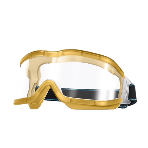 MOVNUOCA Safety Glasses with Anti-Fog Technology for Construction, Lab Work, Welding, DIY Projects - Lightweight & Durable Protective Eyewea (1, Yellow)